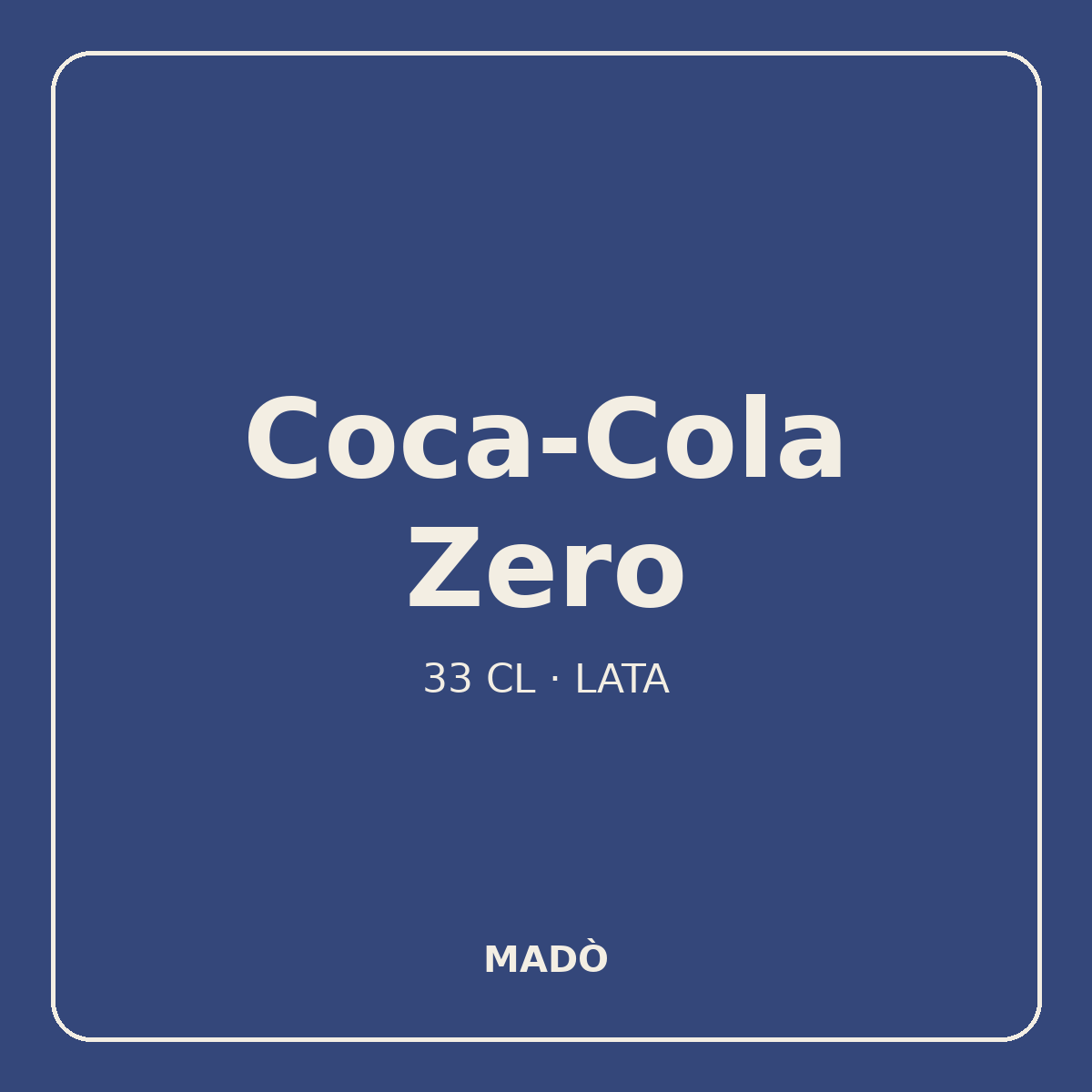 Coca-Cola Zero 33 cl