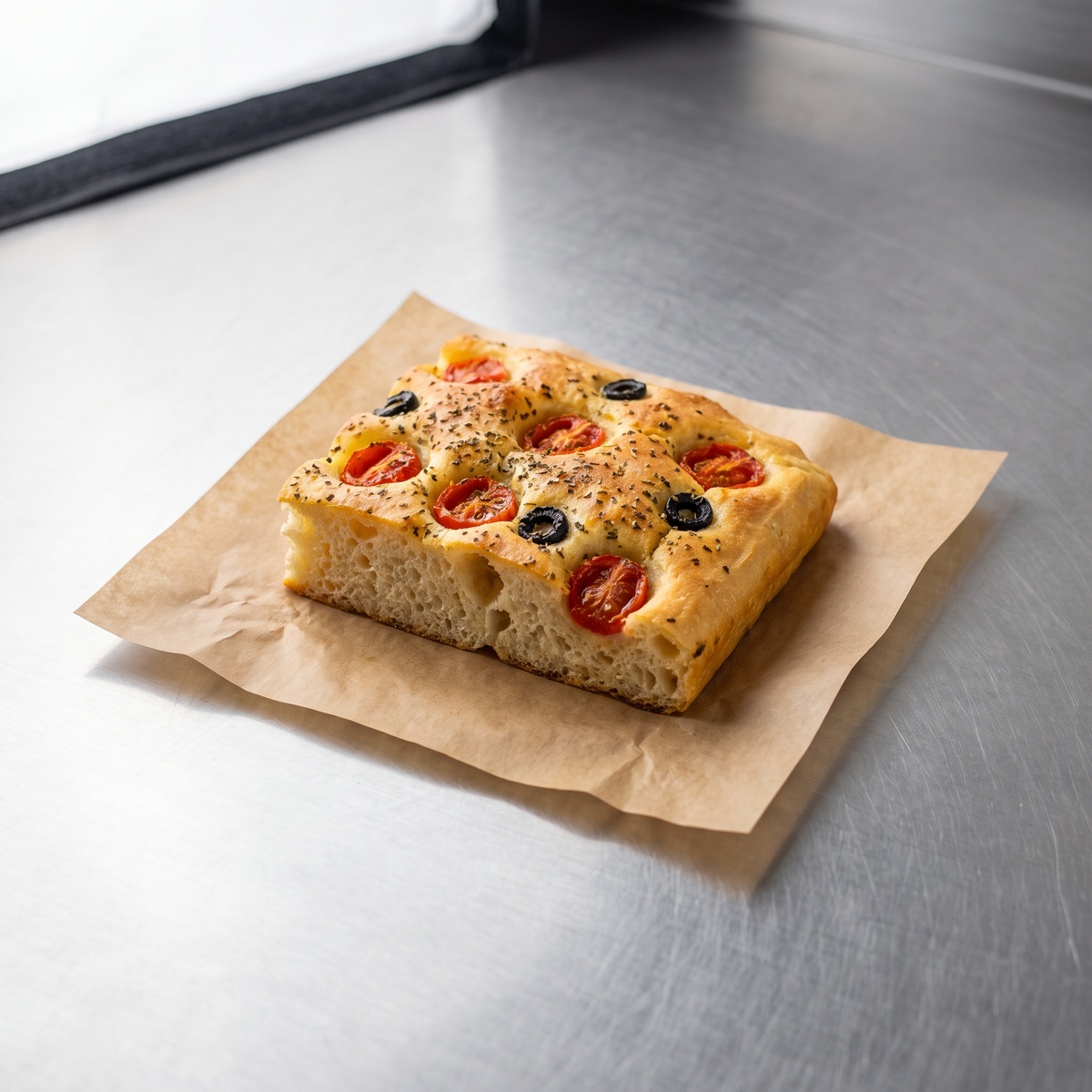 Focaccia barese al trancio