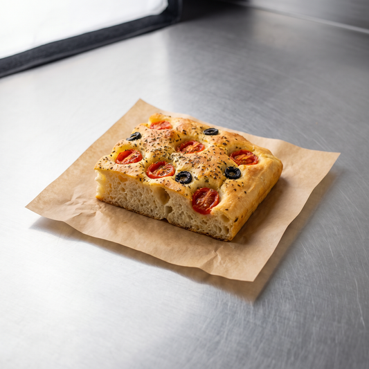 Focaccia barese al trancio