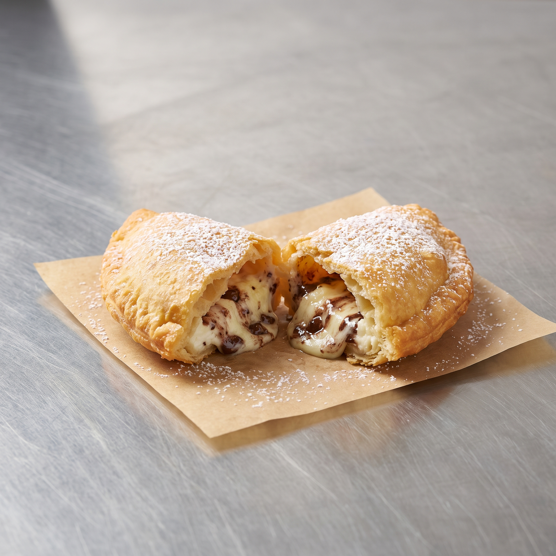 Panzerotto dolce - ricotta e cioccolato
